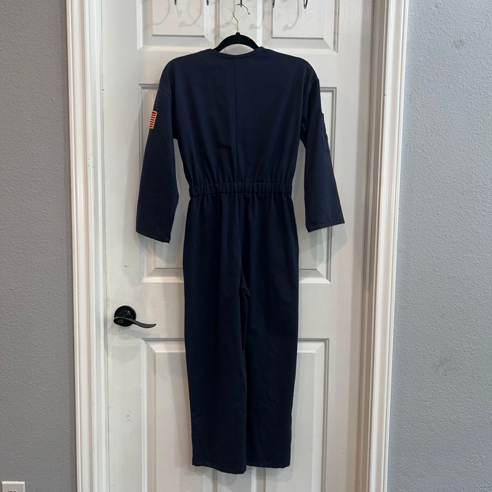 JETAONE Kids sz 10‎ Blue Aerospace Jumpsuit Flight Suit Nasa costume - Picture 4 of 16